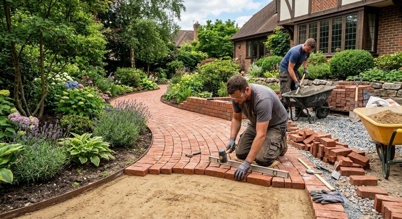 Brick Hardscape Installation in Warwick, RI
