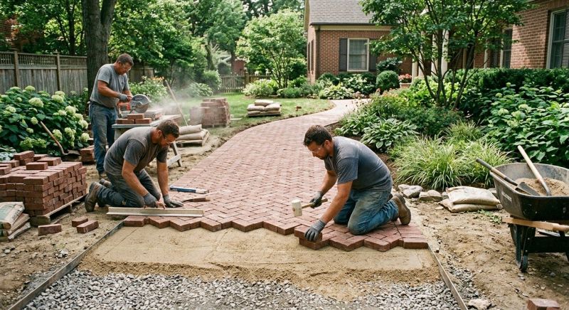 Brick Paving Installation in Worcester, MA