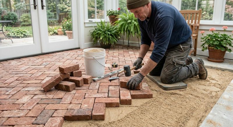 Brick Walkway Installation in West Hartford, CT
