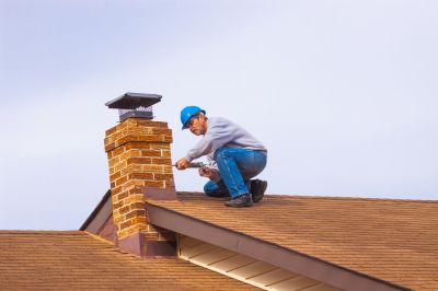 Chimney Cap on Roof
