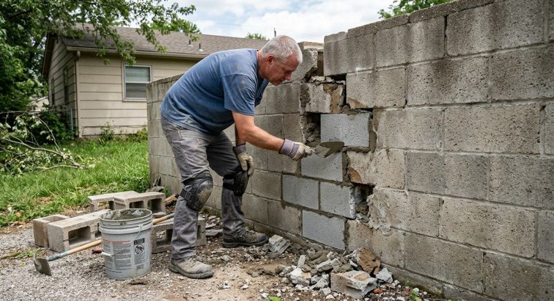 Concrete Block Repair in Cleveland, OH