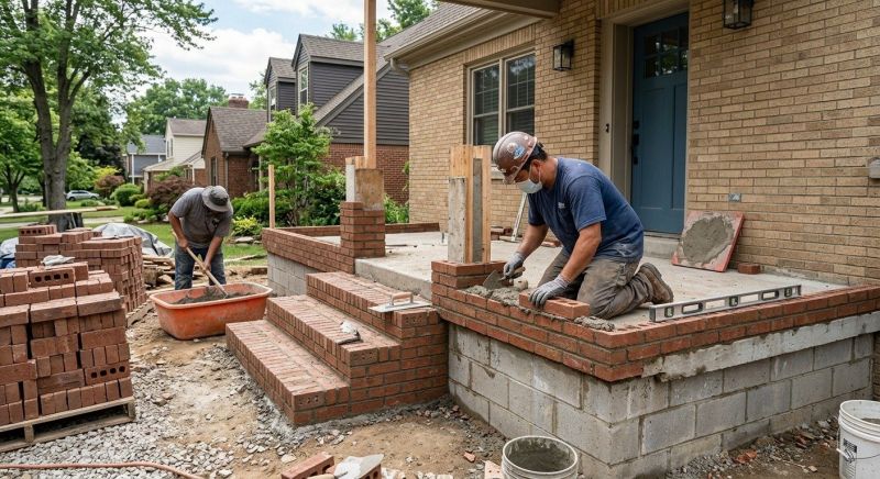 Deck Masonry Installation in Worcester, MA